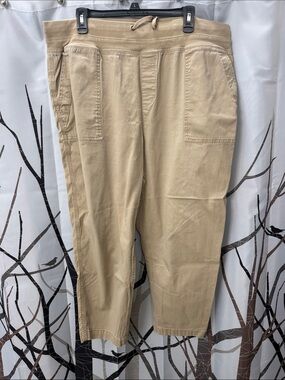 Terra & Sky Men's Drawstring Chinos in Khaki